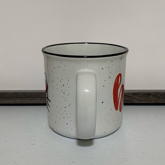 Silver Buffalo Sanrio Hello Kitty Face Speckled Ceramic Camper Mug-20 Oz. - Picture 4 of 6